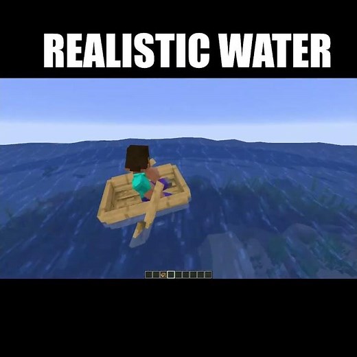 realistic water in minecraft #minecraft