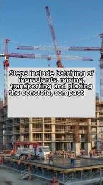 What are the steps involved in concreting