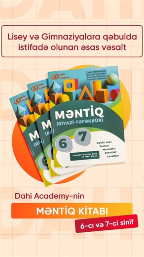 ⚜️DAHİ ACADEMY Gələcəyin dahiləri... 🏅 | Yüksək nəticələrin arxasında doğru mənbə dayanır.📚 Dahi Academy şagirdlərinin lisey və gimnaziyalara qəbul uğurlarında istifadə etdiyi... | Instagram