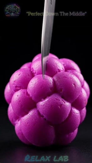 Perfect Grape Cluster Slice Oddly Satisfying 4K #shorts #asmr #satisfying#foam #4k #grapecut