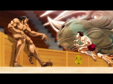 バキ ~ Baki vs Pickle , Baki uses Dinosaur martial arts to attack Pickle