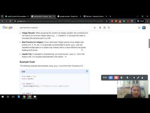 Function Math Pow Arduino IDE