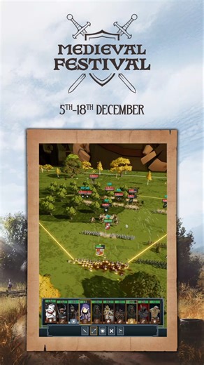 A festival fit for a tabletop medieval war game