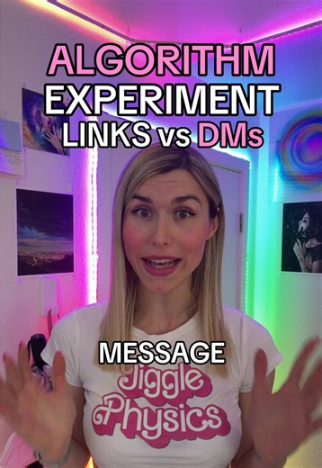 Please help by dm'ing this video to someone (it can be me). Thank you. What should I test next? #algorithmexperiment #jigglephysics #shares Ivy doll shares copy link vs direct message algorithm experiment