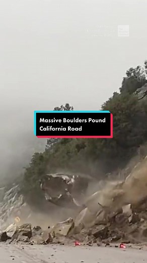 Treacherous driving conditions continue across the state as heavy rains wash out roads and generate additional mudslides. #theweatherchannel #weatherchannel #fyp #weathertok #california