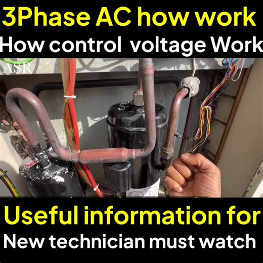 87K views · 3.3K reactions | 3 phase repair Technician must watch how 3 phase 440V how work control how many voltage in work very useful information | ASR Service Center | Facebook