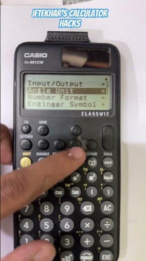 How to change Angle Unit in Casio fx-991 CW calculator🧮 #calculator #shorts