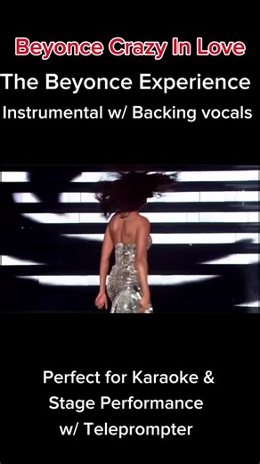 Beyonce Crazy in Love Instrumental with Backing Vocals