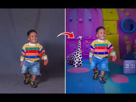How to Edit Baby Studio Photos & Manipulate Backgrounds in Photoshop!