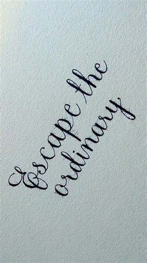 Escape the ordinary Pen - Flex nib pen by Oriandcalli #fbreels #fbreelsvideo #fbreel #calligraphy #handwriting | pencalligraphywrites