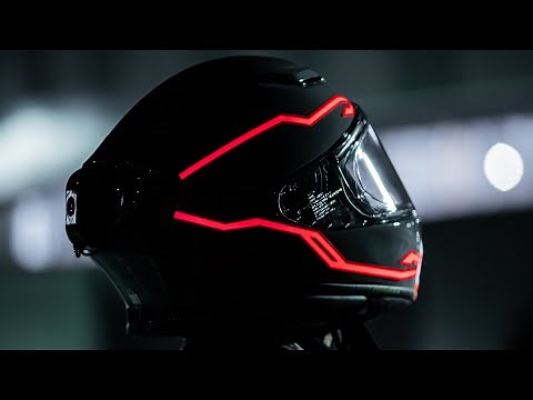 TRON Helmet First Look & Install! Motorcycle Helmet Light Mod!