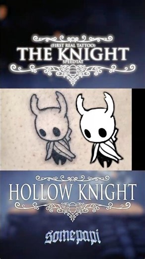 The Knight SpeedTat (1st Real Tattoo!) | Hollow Knight