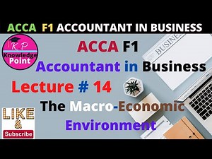 ACCA F1 Lecture 14 - The Macro Economic Environment