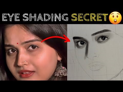 How to Shade a Realistic Eye Easily | Beginner Friendly Tutorial #shading #drawingtutorial