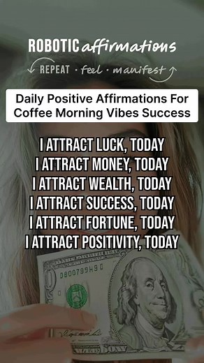 Daily Positive Affirmations For Coffee Morning Vibes Success #motivation #motivationalquotes #successquotes #motivational #successmindset #successful #entrepreneurmindset #inspirationalquotes #inspiringquotes #affirmations #affirmationoftheday #roboticaffirming #roboticaffirmations #lawofattraction #makemoneyonlineforbeginners #bestmotivationalquotes #growthmindset #creatorsearchinsights what is manifestation? how to manifest? what are affirmations? best affirmations for manifesting? positive af