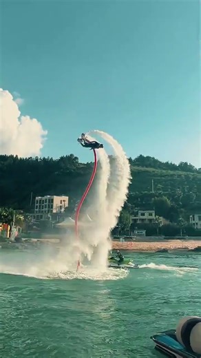Flyboard ride is so fun 🤪😚✌️ #amusementpark #adventure #flyboard #bluesilver