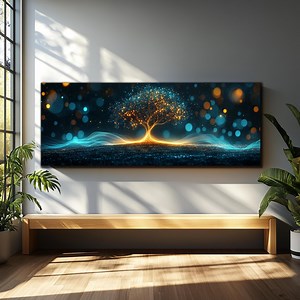 Tree of Life Glass Wall Art, Panoramic Landspace Wall Art, Tempered Glass Wall Art, Glass Printing,large Glass Wall Art,panoramic Wall Decor - Etsy