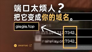 和你的MC服务器共享IP的端口说再见