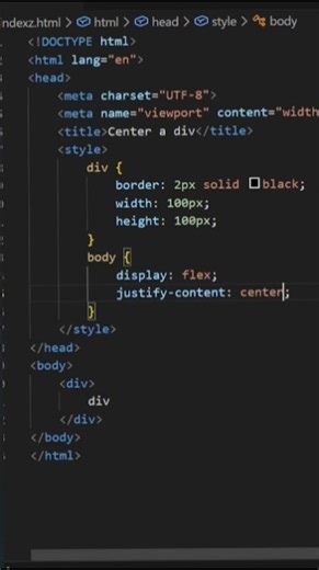 How to center a div? 😄 #animation #coding #tutorial #howto #howtocode #learntocode #codingfun