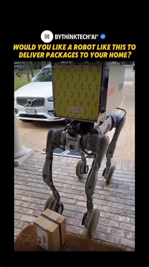 ThinkTech*AI* on Instagram: "Autonomous Delivery Robots: Revolutionizing the "last-mile" delivery, these robots offer cost-efficient, 24/7, and eco-friendly solutions. By utilizing AI and advanced sensors, they navigate sidewalks to deliver packages directly to your door, reducing traffic congestion and carbon footprints in smart cities. ​#AutonomousDelivery #RoboticsDaily #FutureOfLogistics #TechInnovation #SmartCityTech"