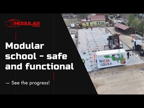 Modular school and kindergarten built in 14 days! 🚀