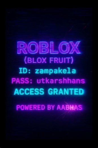 🎮 ROBLOX BLOX FRUIT HACK / GODMODE ID & PASSWORD | Access Granted! 🔥 Part2 for more (goal-50subs)