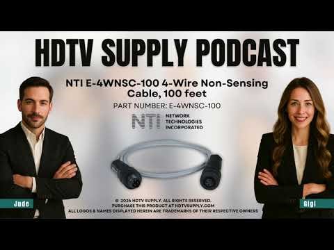 NTI E-4WNSC-100 4-Wire Non-Sensing Cable, 100 feet