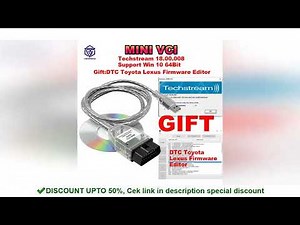 Mini Vci For Toyota TIS Techstream V18.00.008 FTDI FT232RL OBD2 Diagnostic Cable until 2023 DTC Firm