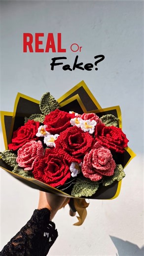 This Engagement Bouquet took 25 hours to crochet #crochet #crochetrose #crochetbouquet #bride