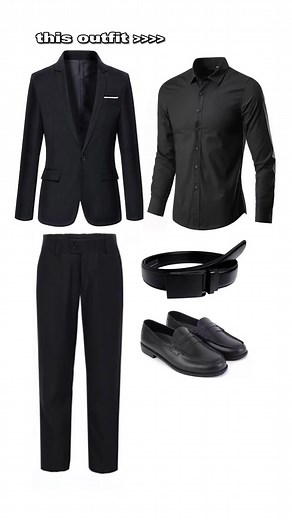 All Black Prom Outfit Ideas for Men