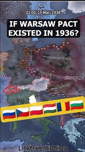 What If Warsaw Pact existed in 1936 #history #viral #hoi4 #europe #fyp #shorts #timelapse #map
