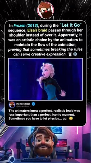 98K views · 49 reactions | Frozen (2013) Hidden Animation Detail is a Mistake? Elsa's Braid "Let It Go" Scene Explained! #Shorts, #Frozen, #Elsa, #LetItGo, #AnimationMistakes, #HiddenDetails, #facebookreelsviral | Honest Reel | Facebook