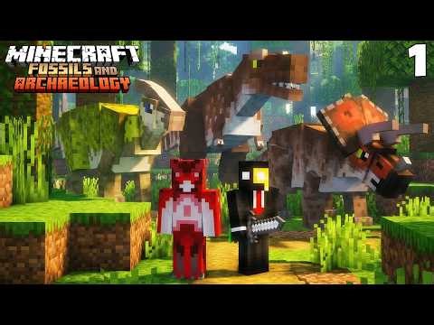 Dinosaurs are coming back to life in Minecraft! - Fossils and Archaeology #1