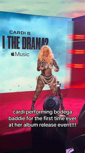 7.1K views · 75 reactions | Cardi B performing bodega baddie for the first time ever at her album release party “Am I The Drama #amithedrama #cardibfans #cardibpregnant | Otf Phlex | Facebook
