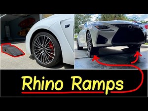 ✅Rhino Ramps 4,000 lbs Capacity for Oil Change Car Service | Great Car Ramp for Low Rides Lexus RCF