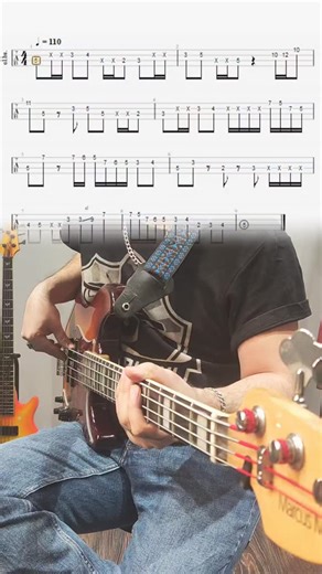 Nairi Mkrtchyan on Instagram: "Funk groove piece 😜 #doctorslap #funk #tabs #tutorial #bassguitar"