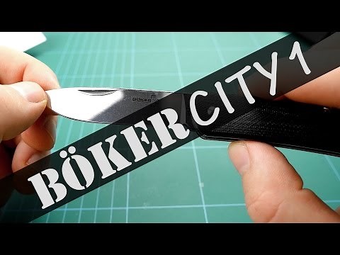 Böker (Boker) Plus // Tech Tool City 1 // §42a konform // EDC // G10 + Pocketclip (DEUTSCH)