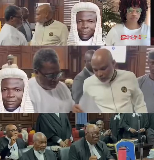 BREAKING Justice Omotosho Tells Nnamdi Kanu To Consult Cr!minal Law Experts For Conunsel Over His Decision Credit : TVC News | Noonooagu