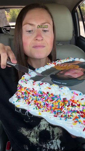 Eating a cake with my face on it wasn’t necessarily on my 2025 bingo card…have you ever ordered a photo cake at Walmart? 👀🍰 @Walmart #cake #walmartfinds #customcake #sheetcake #chocolatecake #marblecake #walmartcake #photocake #edibleimage #cakedecorating #dessert #groceryhaul #walmarthaul #foodfind #tastetest #strawberry #foodreview #frosting #giftideas #eventplanning #morganchomps