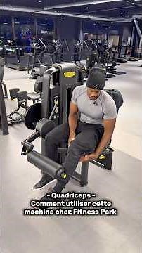 Machine pour les quadriceps chez fitness park