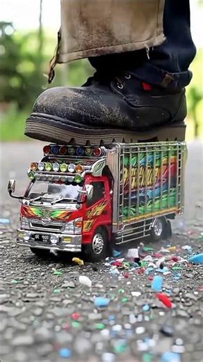 How to make mini truck on cardboard | #tech #shorts #experiment