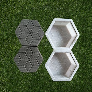 [Hot Item] Zigzag Concrete Rubber Block Mould Plastic Brick Cement Floor Tile Paver Molds