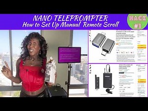 How to Manually and Remotely Scroll Using the Nano Teleprompter App
