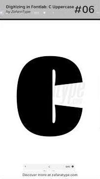 From Sketching to Digitizing: Designing the 'C' for Gargenic Font #Shorts #Font #FontLab #Typography