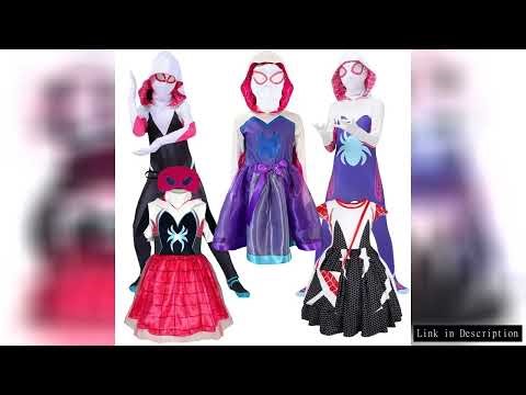 Girls Gwen Stacy Ghost Spider Costume Bodysuit Women Adult Kid Halloween Cosplay Gwen Stacy Costume