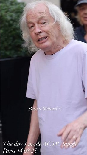 AC/DC in Paris – Angus Young and Chris Chaney walk the city after leaving the band hotel 🎶🇫🇷 #ACDC