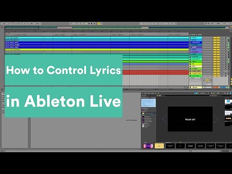 Controlling Lyrics with Ableton Live