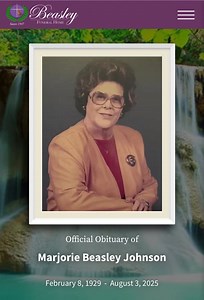 Mrs. Marjorie Beasley-Johnson | Beasley Funeral Home