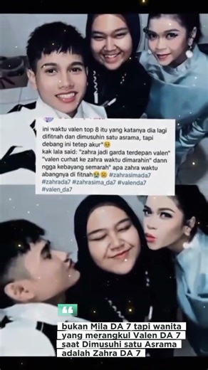 Bukan Mila DA 7 Tapi Wanita Yang Menemani Valen DA 7 Saat Dimusuhi Satu Asrama Ternyata