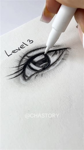 ✨Eye Drawing Tutorial | Beginner, Intermediate & Advanced✨ #drawing #shorts #howtodraw #eyedrawing